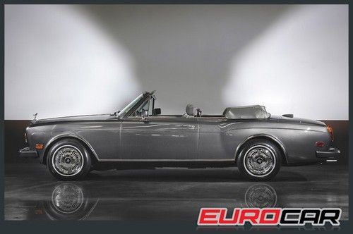 Collector item low miles vintage rolls-royce corniche convertible