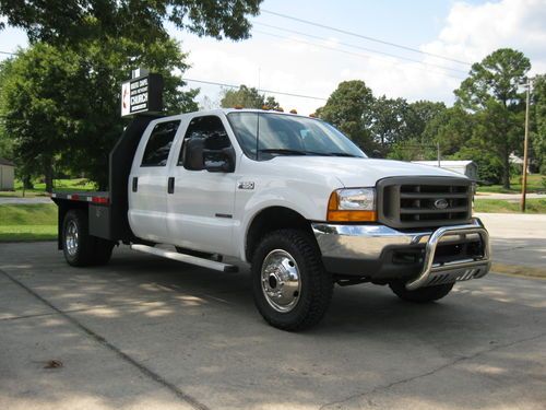 2000 ford f550 4x4 crew cab flatbed 7.3 powerstroke diesel 139k miles