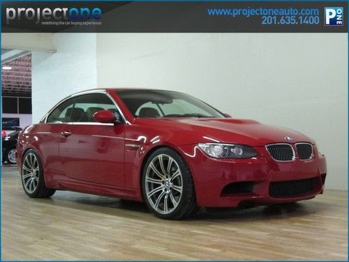 2008 bmw m3 smg convertible red navigation premium pkg clean carfax