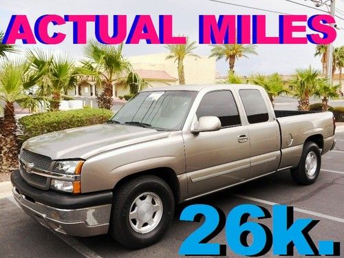 2003 chevrolet silverado 1500 ls only 26k actual miles ext cab bose *no reserve*