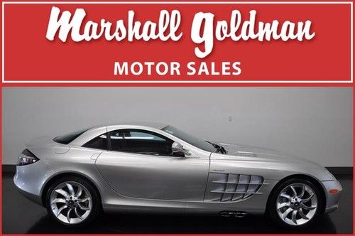 2006 mercedes slr mclaren in crystal laurite silver / silver arrow   5300 miles