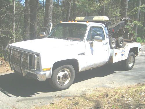 1986 gmc dually wrecker w/wheel lift &amp; sling - no reserve!