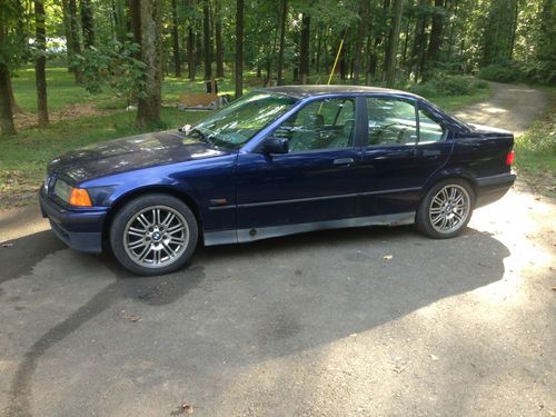 Bmw 325i sedan m3 wheels runs good! body fair, cheap no reserve 3 series 323 328