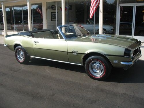 1968 chevrolet camaro ss convertible 396 muncie 4 spd tach 12 bolt recent resto