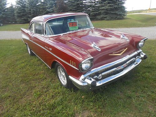 1957 chevy bel air 2dr hardtop , hot rod , street machine , rat rod