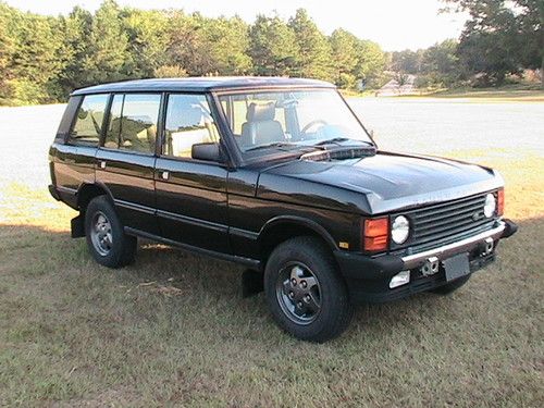 1995 land rover range rover classic lwb, beluga black