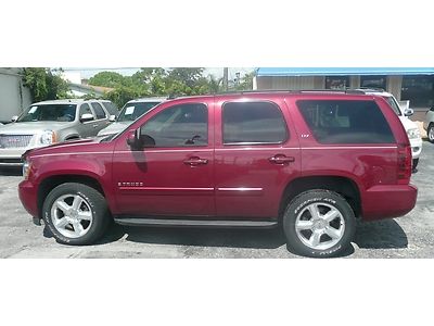 2007 chevy tahoe 1500 ltz 4wd low mileage florida driven vehicle like new cond