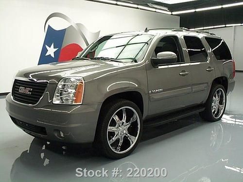 2008 gmc yukon slt 8 pass sunroof nav rear cam 24's 47k texas direct auto