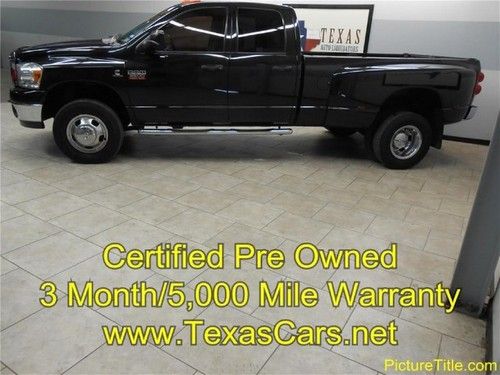 09 dodge 3500 4x4 cummins diesel dually warranty finance texas