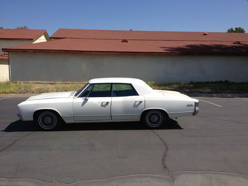 1967 CHEVELLE MALIBU HARDTOP RARE 4 DOOR MANUAL TRANSMISSION ONLY 2,650 PRODUCED, image 7