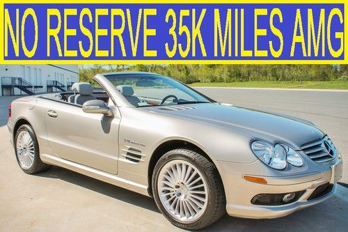 No reserve 35k miles sl55 amg excellent service sl500 sl600 sl550 sl65 04 05 06