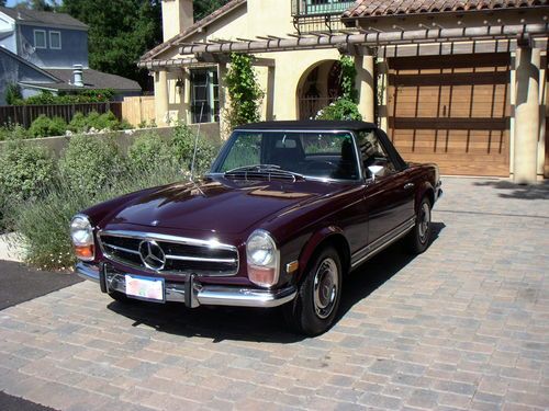 1971 mercedes benz 280 sl pagoda-auto-ac-2 owner, california car!!!