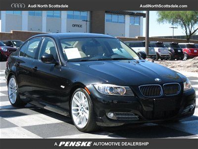2011 bmw 335 diesel- black- leather- heated seats-sports package- navigation