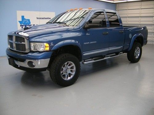 We finance!!!  2005 dodge ram 3500 hd quad laramie 4x4 nav 5.9 cummins auto tow!