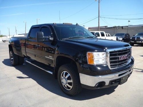 Gmc sierra 3500 sle crew cab diesel blk/blk new wheels/tires dually dodge ford