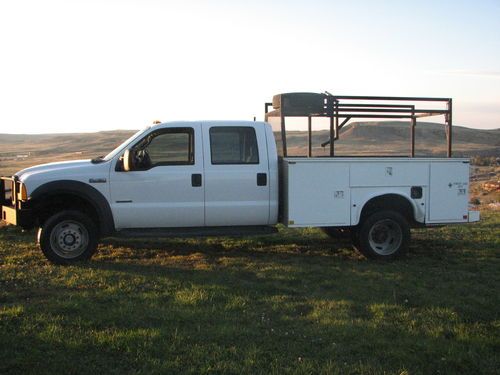 2007 ford f 450 xl super duty crew cab 4x4 utility truck