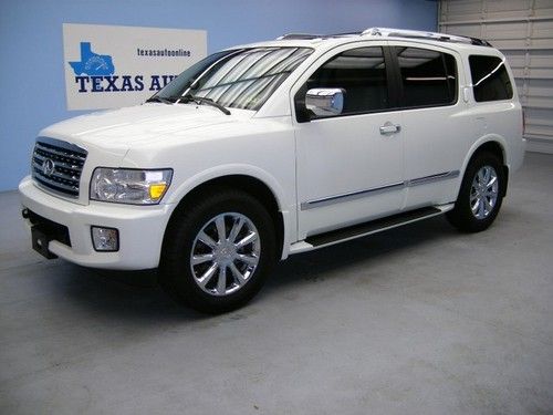 We finance!!!  2008 infiniti qx56 auto roof nav rcamera tv pwr 3rd row 20 rims