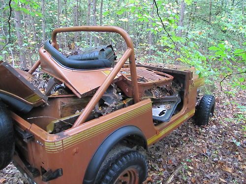 1979 jeep cj7 engine  body drivetrain  great mud bog body