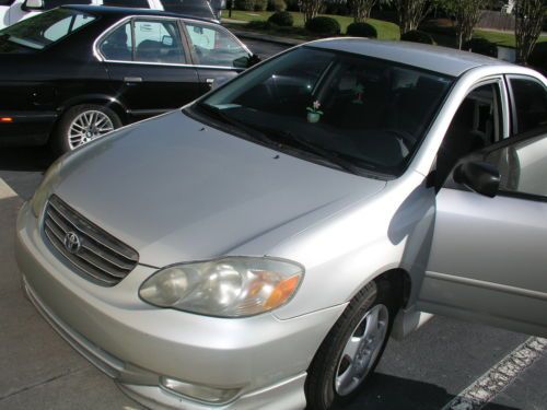 2003 toyota corolla s silver new engine