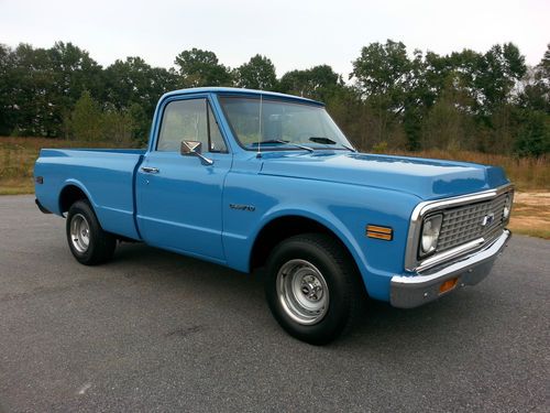 1971 chevrolet c-10 short bed/box automatic v8 ps disc brakes pickup truck