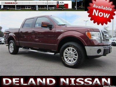 09 ford f-150 super crew lariat 4x4 1 owner low miles sync *we trade &amp; finance*