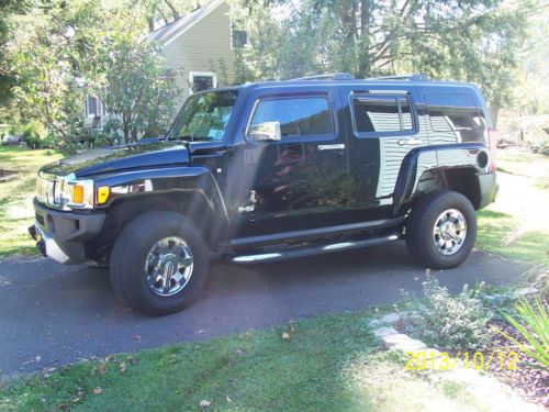 Black h3 with black leather heated seats