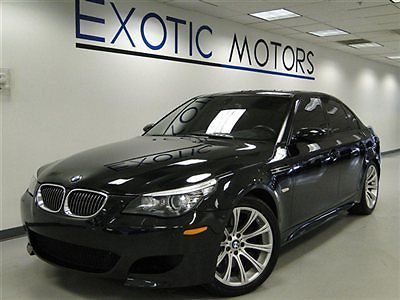 2008 bmw m5 v10!! smg nav heated-sts hud pdc shades 500hp comfort-access 19&#034;whls