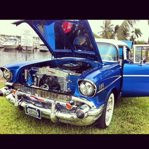 1957 chevrolet bel air chevy show quality amazing ac 406 gorgeous driver