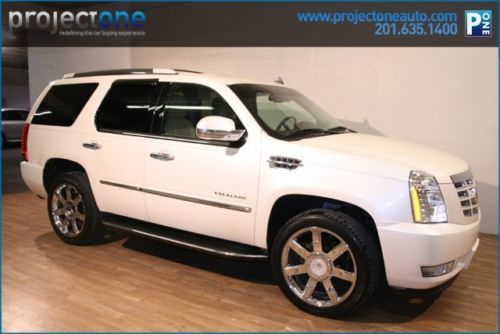 09 escalade luxury nav rear dvd 22 wheels white