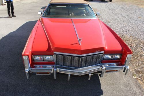 1976 cadillac eldorado base convertible 2-door 8.2l