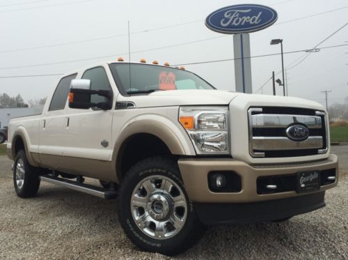 Superduty 12 diesel king ranch leather nav 6.7l powerstroke quad short box 20&#039;s