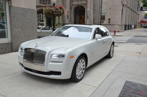 2013 rolls royce ghost.  carrara white with seashell.