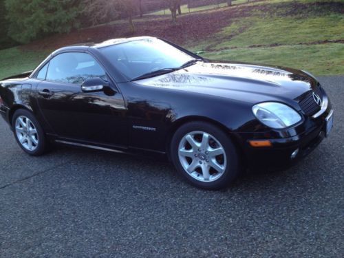 2004 mercedes slk 230  hard top roadster supercharged convertible