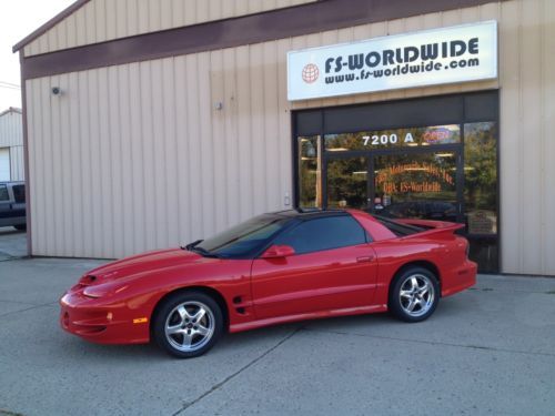 2002 pontiac firebird transam ws-6 package red t-tops automatic 33k miles ws6