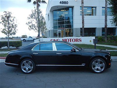 2011 bentley mulsanne / black with white interior / 11,964 miles / like new