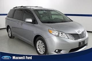 11 toyota sienna van xle with navigation, sunroof, and leather