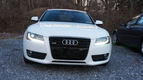 2010 audi a5 quattro prestige coupe 2-door 3.2l   bang &amp; olufsen white expresso