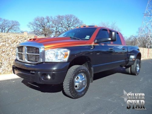 07 ram 3500 laramie mega cab 4wd cummins loaded/gps/sunroof/dvd/xnice/tx!