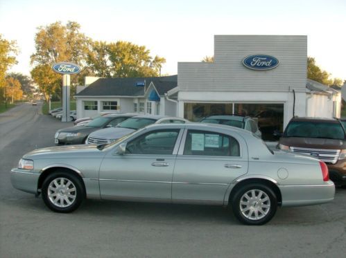 2007 07 lincoln town car signature limited 53,500 mile sattelite silver moonroof