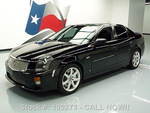 2007 cadillac cts v 6-speed leather sunroof nav 45k mi texas direct auto