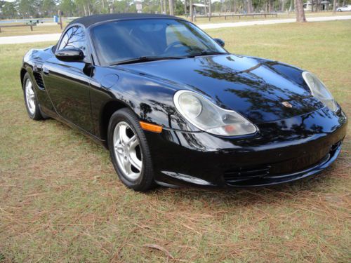 2003 porsche boxster triple black florida beauty auto low miles garaged