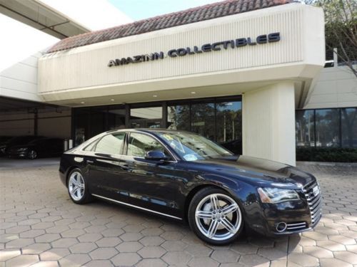 2013 audi a8 luxury black financing sdn 4x4 3.0l navigation camera bose speakers