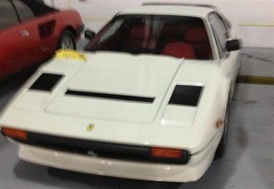 1985 ferrari 308 gtb coupe rare example classic in white exterir with red interi