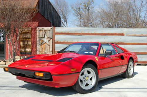 1985 ferrari 308 gtsi quattrovalvole, red / tan, well serviced, service records