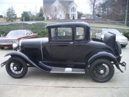 1930 ford model a coupe rumble seat original rebuilt engine new interior look