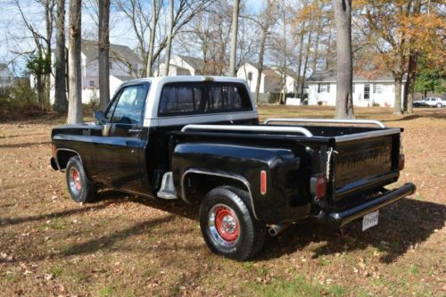 Pearl black and white  c10 custom deluxe  with 83,000 original miles , nice!