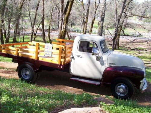 1954 gmc pickup truck 4 speed /granny low original 6cyl one piece window calif.!