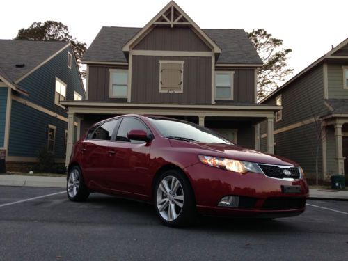 2011 kia forte sx hatchback !! leather red like honda ford focus mazda3 rebuilt