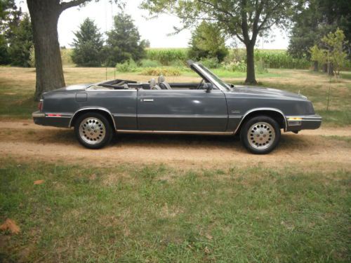 1984 chrysler lebaron mark cross convertible 2-door 2.2l