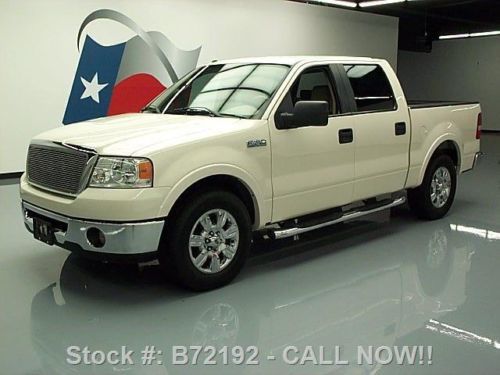 2007 ford f150 lariat crew leather chrome wheels 67k mi texas direct auto